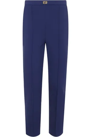 Elisabetta Franchi Mujer, Pantalones, Azul, Talla: 2XL