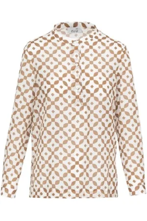 NIŪ Mujer, Blusas y Camisas, Marrón, Talla: L