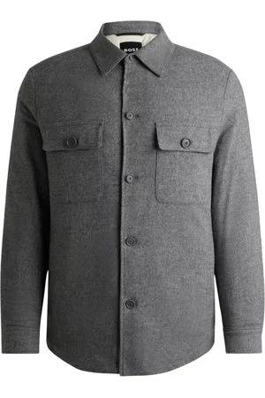 HUGO BOSS Hombre, Chaquetas, Gris, Talla: M