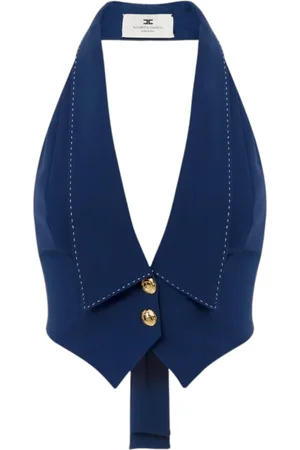 Elisabetta Franchi Mujer, Chaquetas, Azul, Talla: XS
