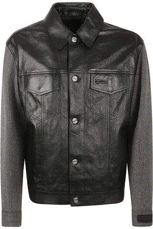 VERSACE Hombre, Chaquetas, Negro, Talla: L