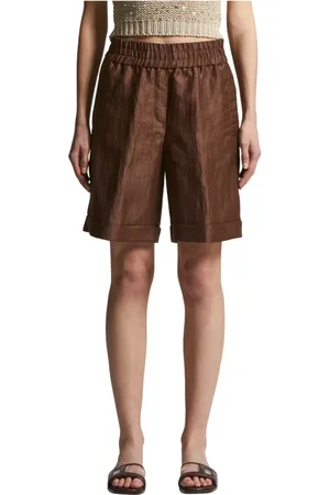 PESERICO SIGN Mujer, Pantalones cortos, Marrón, Talla: L
