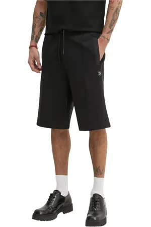HUGO BOSS Hombre, Pantalones cortos, Negro, Talla: L