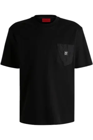 HUGO BOSS Hombre, Camisetas, Negro, Talla: S