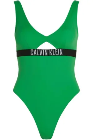 Calvin Klein Mujer, Trajes de baño, Verde, Talla: L