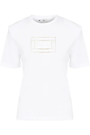 Elisabetta Franchi Mujer, Camisetas, Blanco, Talla: XS