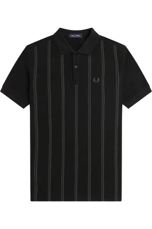 Fred Perry Hombre, Camisetas, Negro, Talla: M