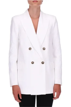 ERMANNO SCERVINO Mujer, Chaquetas, Blanco, Talla: M