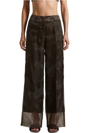 PESERICO SIGN Mujer, Pantalones, Marrón, Talla: M