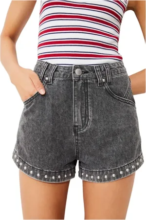 Suncoo Mujer, Pantalones cortos, Gris, Talla: S