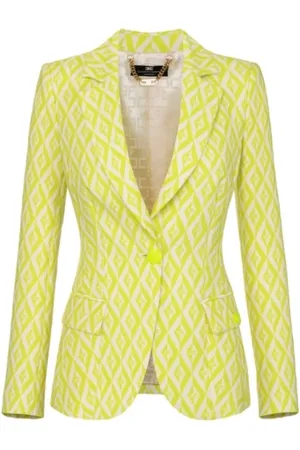 Elisabetta Franchi Mujer, Chaquetas, Amarillo, Talla: S