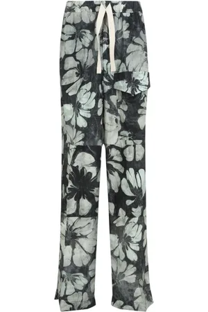 DRIES VAN NOTEN Hombre, Pantalones, Gris, Talla: L