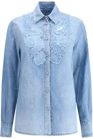 ERMANNO SCERVINO Mujer, Blusas y Camisas, Azul, Talla: XS
