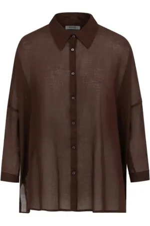 NIŪ Mujer, Blusas y Camisas, Marrón, Talla: M