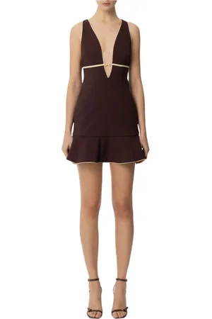 Elisabetta Franchi Mujer, Vestidos, Marrón, Talla: XS