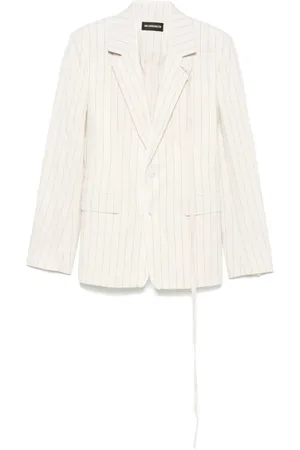 ANN DEMEULEMEESTER Hombre, Chaquetas, Blanco, Talla: L
