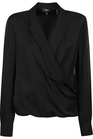 THEORY Mujer, Blusas y Camisas, Negro, Talla: M