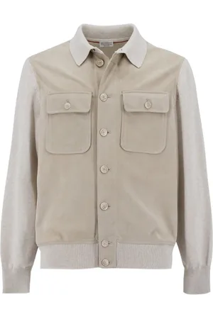 Brunello Cucinelli Hombre, Chaquetas, Blanco, Talla: L