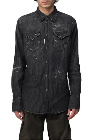 Dsquared2 Hombre, Camisas, Negro, Talla: S