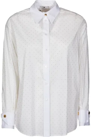 Elisabetta Franchi Mujer, Blusas y Camisas, Blanco, Talla: M