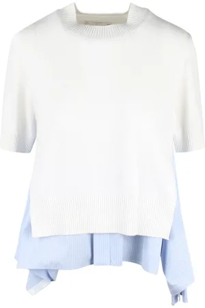 SACAI Mujer, Jerseys, Blanco, Talla: S