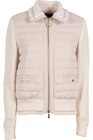 MOORER Mujer, Chaquetas, Blanco, Talla: S