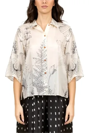 ALYSI Mujer, Blusas y Camisas, Blanco, Talla: M