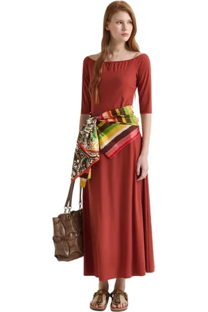 Maliparmi Mujer, Vestidos, Marrón, Talla: XL