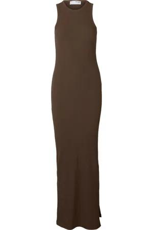 SELECTED Mujer, Vestidos, Marrón, Talla: L