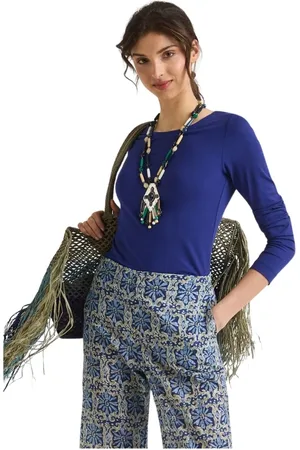 Maliparmi Mujer, Camisetas, Azul, Talla: L