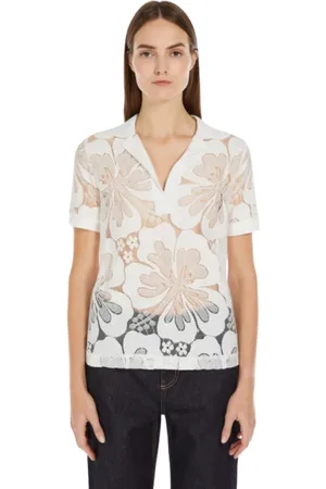 Max Mara Mujer, Camisetas, Blanco, Talla: M
