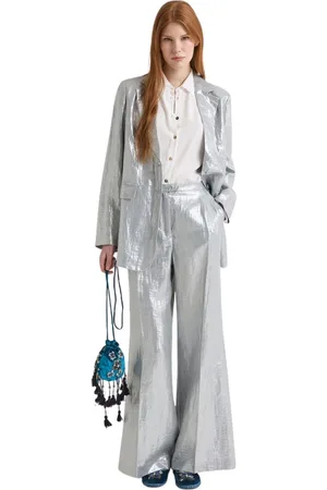 Maliparmi Mujer, Pantalones, Gris, Talla: XS