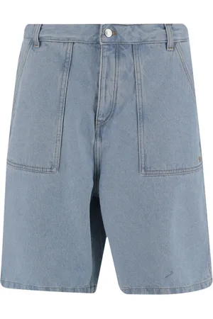 Maison Kitsuné Hombre, Pantalones cortos, Azul, Talla: W33