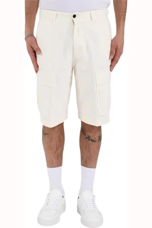 Dondup Hombre, Pantalones cortos, Blanco, Talla: W34