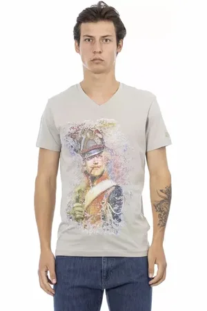 Trussardi Hombre, Camisetas, Gris, Talla: L