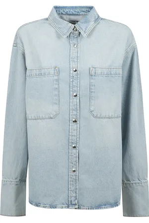 ANINE BING Mujer, Blusas y Camisas, Azul, Talla: M
