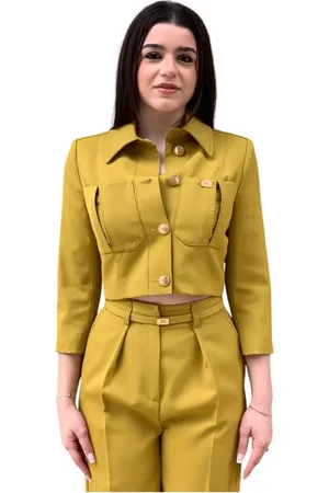 Elisabetta Franchi Mujer, Chaquetas, Marrón, Talla: S