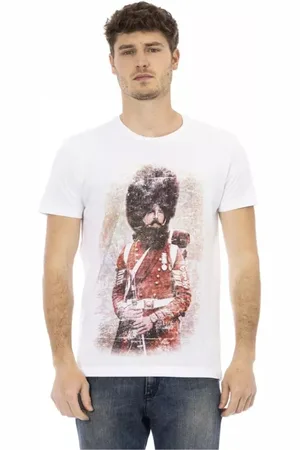 Trussardi Hombre, Camisetas, Blanco, Talla: S