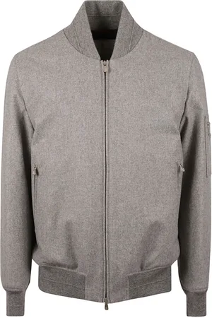 Brunello Cucinelli Hombre, Chaquetas, Gris, Talla: L