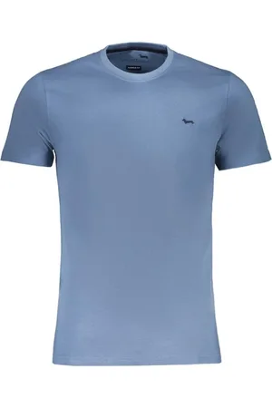 HARMONT&BLAINE Hombre, Camisetas, Azul, Talla: L