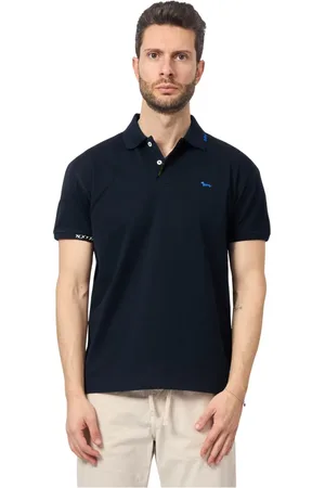 HARMONT&BLAINE Hombre, Camisetas, Azul, Talla: L