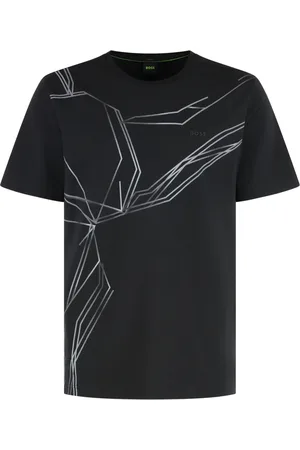 HUGO BOSS Hombre, Camisetas, Negro, Talla: XS