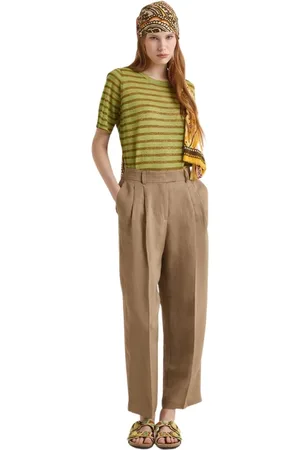 Maliparmi Mujer, Pantalones, Marrón, Talla: 2XS