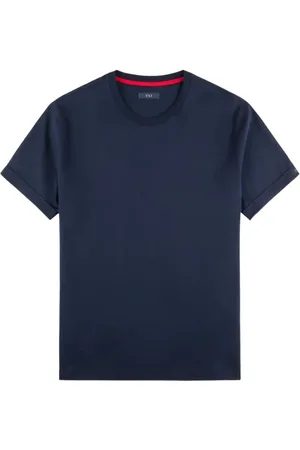 FAY Hombre, Camisetas, Azul, Talla: M