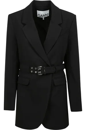 Ganni Mujer, Chaquetas, Negro, Talla: S