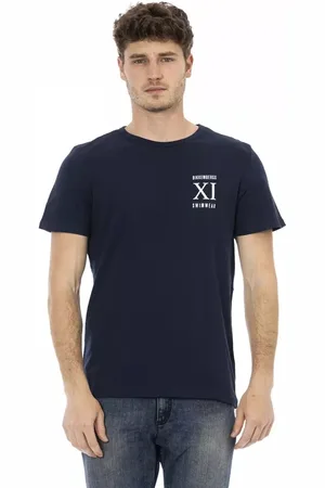 Bikkembergs Hombre, Camisetas, Azul, Talla: S