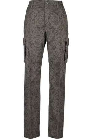VERSACE Hombre, Pantalones, Gris, Talla: S