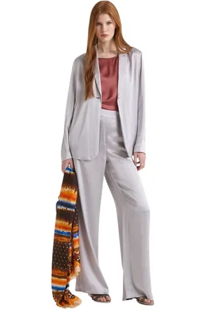Maliparmi Mujer, Pantalones, Gris, Talla: L