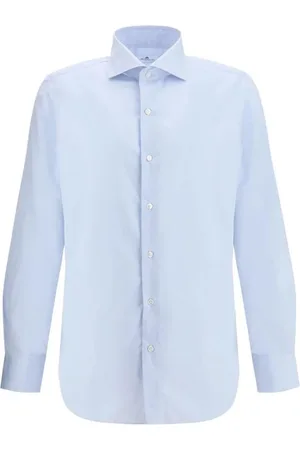 Finamore Hombre, Camisas, Azul, Talla: S