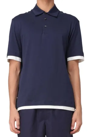 Roberto Collina Hombre, Camisetas, Azul, Talla: XL